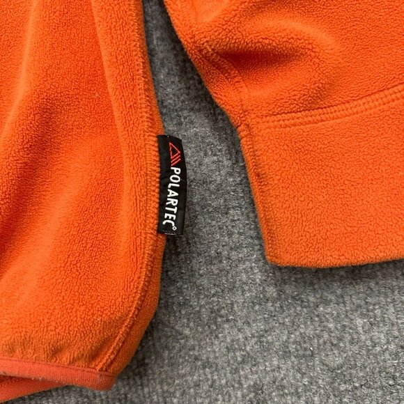 VTG POLO SPORT Ralph Lauren Men XL Orange Fleece Anorak Jacket Polartec 90s RARE - Picture 5 of 14